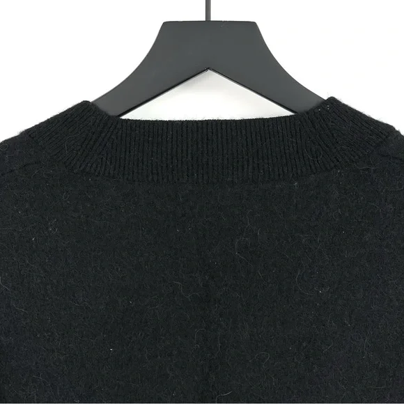 & OTHER STORIES Alpaca Wool Blend Cardigan Black XS - Picture 8 of 8